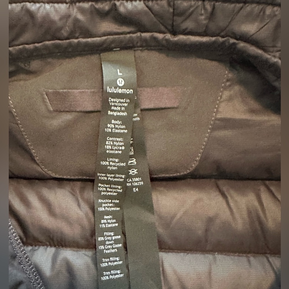Lululemon NWT Down For It All Hoodie Men’s Black Size L - Picture 6 of 8